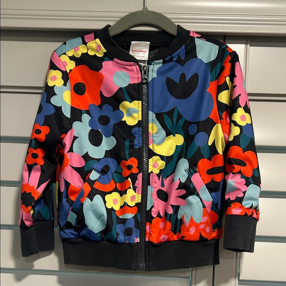 Pre-loved Hanna Andersson Floral Bomber Jacket - 3T
